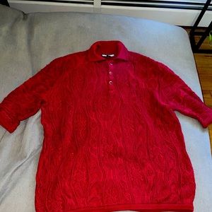 Vintage coogi short sleeve knit